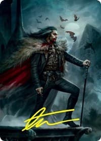 Dracula, Blood Immortal Art Card (Gold-Stamped Signature) - Art Series: Innistrad: Crimson Vow - Magic: The Gathering card