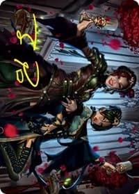 Falkenrath Celebrants (73/81) Art Card (Gold-Stamped Signature) - Art Series: Innistrad: Crimson Vow - Magic: The Gathering card