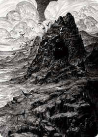 Mountain Art Card - Art Series: Innistrad: Crimson Vow - Magic: The Gathering card
