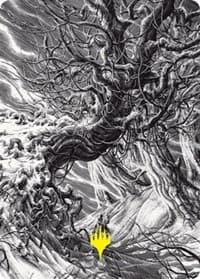 Forest Art Card (Gold-Stamped) - Art Series: Innistrad: Crimson Vow - Magic: The Gathering card