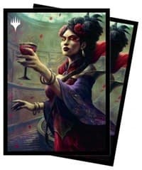 Innistrad: Crimson Vow Henrika, Infernal Seer (V5) Standard Deck Protector sleeves for Magic (100-Pack) - Ultra Pro Card Sleeves - Card Sleeves card