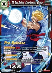 SS Son Gohan, Kamehameha Miracle - Saiyan Showdown Pre-Release Cards - Dragon Ball Super: Masters card