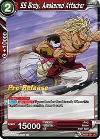 SS Broly, Awakened Attacker - Saiyan Showdown Pre-Release Cards - Dragon Ball Super: Masters card