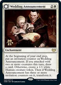 Wedding Announcement - Prerelease Cards - Magic: The Gathering card