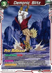Demonic Blitz - Saiyan Showdown Pre-Release Cards - Dragon Ball Super: Masters card