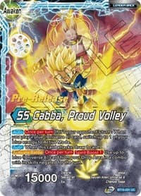 Cabba // SS Cabba, Proud Volley - Saiyan Showdown Pre-Release Cards - Dragon Ball Super: Masters card