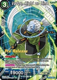 Vados, Right on Time - Saiyan Showdown Pre-Release Cards - Dragon Ball Super: Masters card