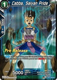 Cabba, Saiyan Pride - Saiyan Showdown Pre-Release Cards - Dragon Ball Super: Masters card
