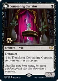 Concealing Curtains - Prerelease Cards - Magic: The Gathering card