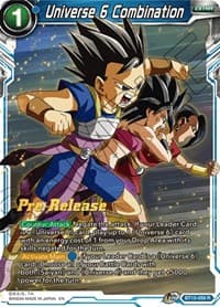 Universe 6 Combination - Saiyan Showdown Pre-Release Cards - Dragon Ball Super: Masters card