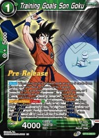 Training Goals Son Goku - Saiyan Showdown Pre-Release Cards - Dragon Ball Super: Masters card