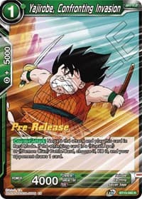 Yajirobe, Confronting Invasion - Saiyan Showdown Pre-Release Cards - Dragon Ball Super: Masters card