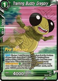 Training Buddy Gregory - Saiyan Showdown Pre-Release Cards - Dragon Ball Super: Masters card