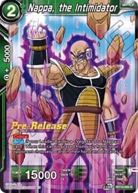 Nappa, the Intimidator - Saiyan Showdown Pre-Release Cards - Dragon Ball Super: Masters card