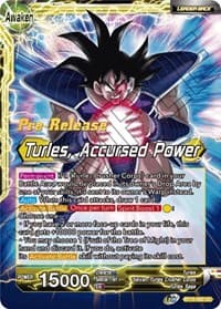 Turles // Turles, Accursed Power - Saiyan Showdown Pre-Release Cards - Dragon Ball Super: Masters card