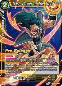 Daiz, Power of the Tree - Saiyan Showdown Pre-Release Cards - Dragon Ball Super: Masters card