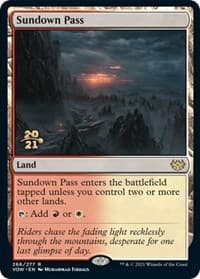 Sundown Pass - Prerelease Cards - Magic: The Gathering card