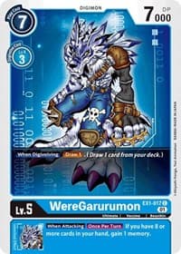 WereGarurumon - Classic Collection - Digimon Card Game card