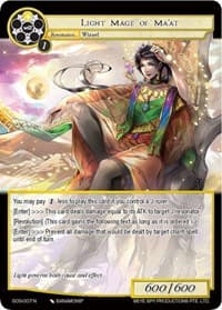 Light Mage of Ma'at - Game of Gods - Force of Will card