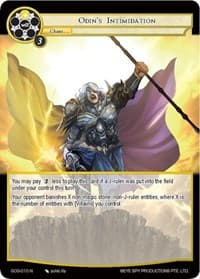 Odin's Intimidation - Game of Gods - Force of Will card