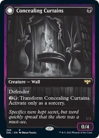 Concealing Curtains - Innistrad: Double Feature - Magic: The Gathering card