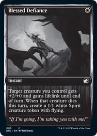 Blessed Defiance - Innistrad: Double Feature - Magic: The Gathering card