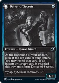 Delver of Secrets - Innistrad: Double Feature - Magic: The Gathering card