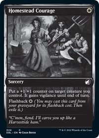 Homestead Courage - Innistrad: Double Feature - Magic: The Gathering card