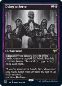 Dying to Serve - Innistrad: Double Feature - Magic: The Gathering card