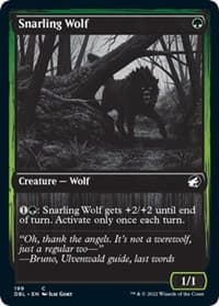 Snarling Wolf (199) - Innistrad: Double Feature - Magic: The Gathering card