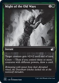 Might of the Old Ways - Innistrad: Double Feature - Magic: The Gathering card