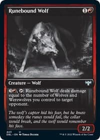 Runebound Wolf - Innistrad: Double Feature - Magic: The Gathering card
