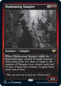 Dominating Vampire - Innistrad: Double Feature - Magic: The Gathering card