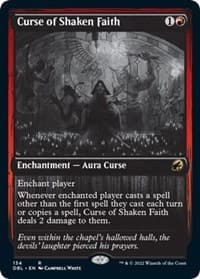Curse of Shaken Faith - Innistrad: Double Feature - Magic: The Gathering card
