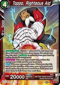 Toppo, Righteous Aid - Mythic Booster - Dragon Ball Super: Masters card