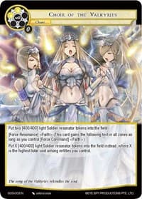Choir of the Valkyries - Game of Gods - Force of Will card
