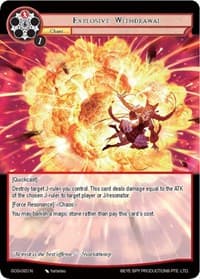Explosive Withdrawal - Game of Gods - Force of Will card