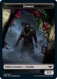 Zombie (008) // Zombie (005) Double-Sided Token - Innistrad: Crimson Vow - Magic: The Gathering card