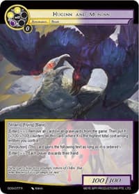 Huginn and Muninn - Game of Gods - Force of Will card