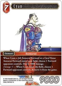 Cyan - Crystal Dominion - Final Fantasy TCG card