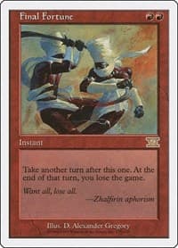 Final Fortune - Classic Sixth Edition - Magic: The Gathering card