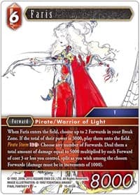 Faris - Crystal Dominion - Final Fantasy TCG card