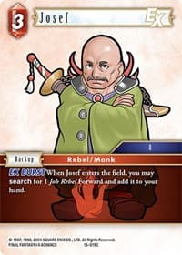 Josef EX - Crystal Dominion - Final Fantasy TCG card