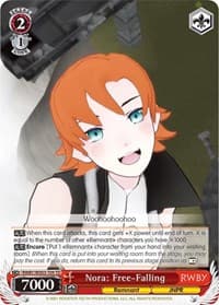 Nora: Free-Falling - RWBY - Weiss Schwarz card