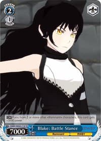 Blake: Battle Stance - RWBY - Weiss Schwarz card
