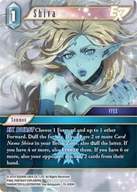 Shiva EX - Crystal Dominion - Final Fantasy TCG card