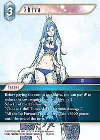 Shiva - Crystal Dominion - Final Fantasy TCG card