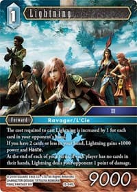 Lightning - Crystal Dominion - Final Fantasy TCG card