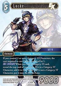 Locke EX - Crystal Dominion - Final Fantasy TCG card