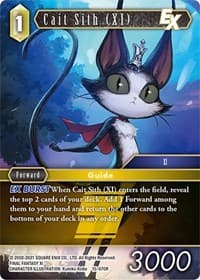 Cait Sith (XI) EX - Crystal Dominion - Final Fantasy TCG card
